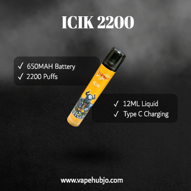 ICIK DISPOSABLE POD SYSTEM 2200 PUFFS (2% NICOTINE)