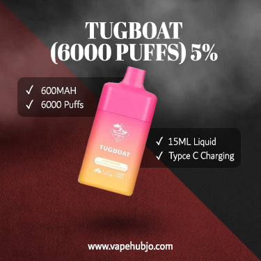 TUG BOAT (6000 PUFFS) 5% NICOTINE